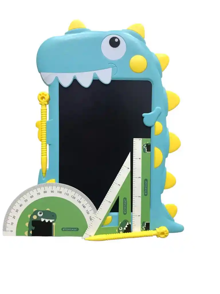 Tablero Magico Lcd Tabla Escritura Dibujo Para Niños Dino Azul