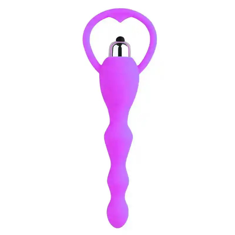 Plug Anal Vibrador Silicona Juguete Sexual 26495-16