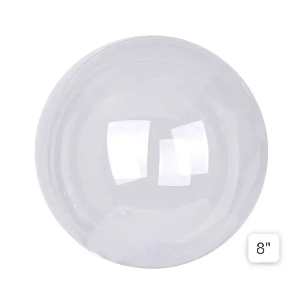 Globo Burbuja 8" Pequeño Transparente