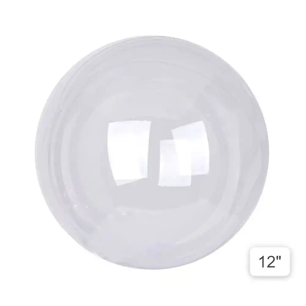 Globo Burbuja 12" Pequeño Transparente