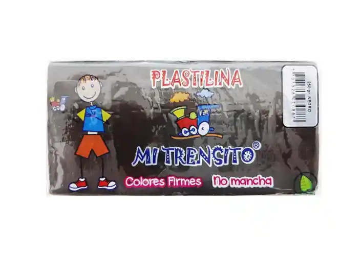 Plastilina En Barra Color Negro 250 Gr Mi Trencito