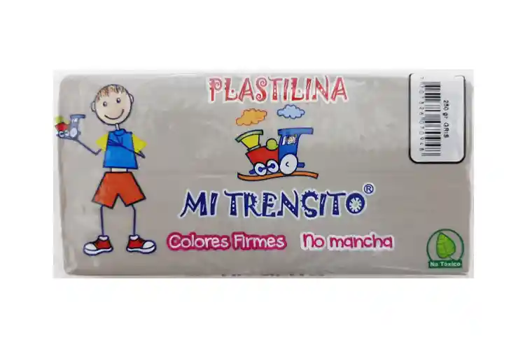 Plastilina En Barra Color Gris 250 Gr Mi Trencito