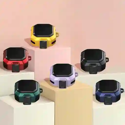 Funda O Case Tipo Armadura Armor Case Samsung Buds Live (negro)