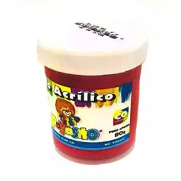 Pintura Payasito Vinilo Acrílico Rojo 80g Escolar Tempera