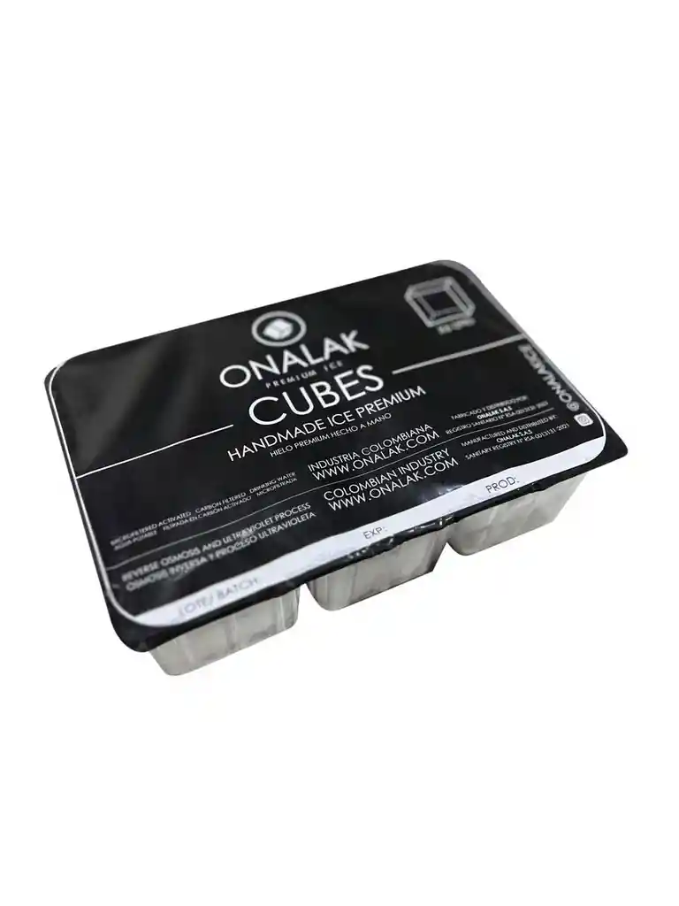 Hielo Premium Ice Cube 5x5 6 Und Onalak