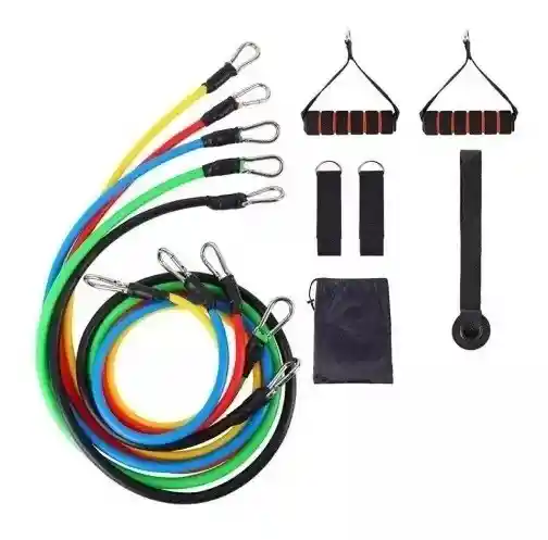 Kit De Bandas De Resistencia Tubulares Set Ejercicio 11 Pcs