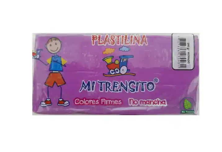 Plastilina En Barra Color Morado 250 Gr Mi Trencito