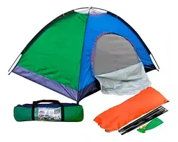 Carpa Camping 6 Personas 2.2x2.5x1.5mt Impermeable Con Malla