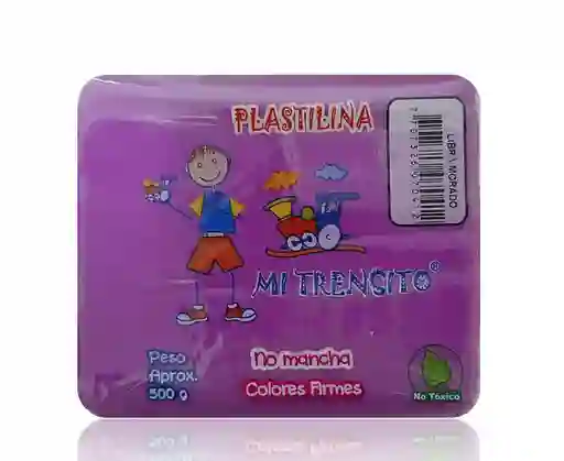 Plastilina En Barra Color Morado 500 Gr Mi Trencito