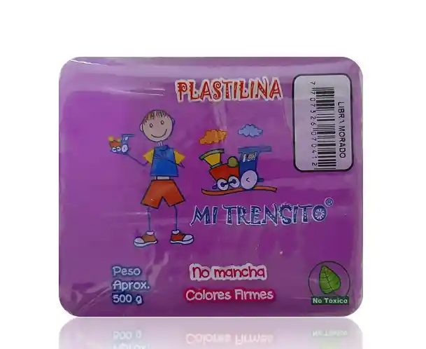 Plastilina En Barra Color Morado 500 Gr Mi Trencito