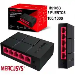 Switch De Escritorio 5 Puertos 10/100/1000 Mbps Ms105g Mercusys