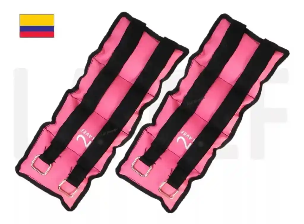 Pesas Tobilleras Kit 2 Pesas 2kg (4 Libras) Deporte-fitness