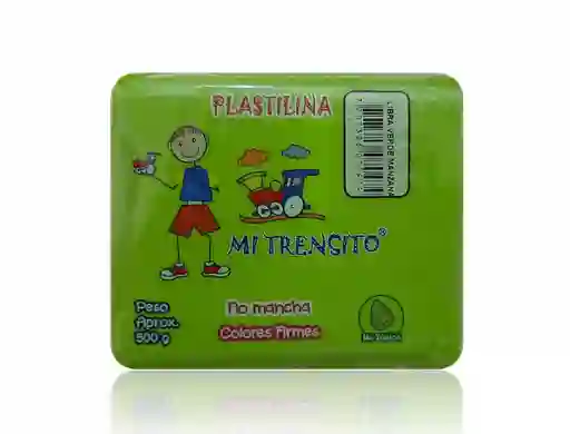 Plastilina En Barra Color Verde Claro 500 Gr Mi Trencito