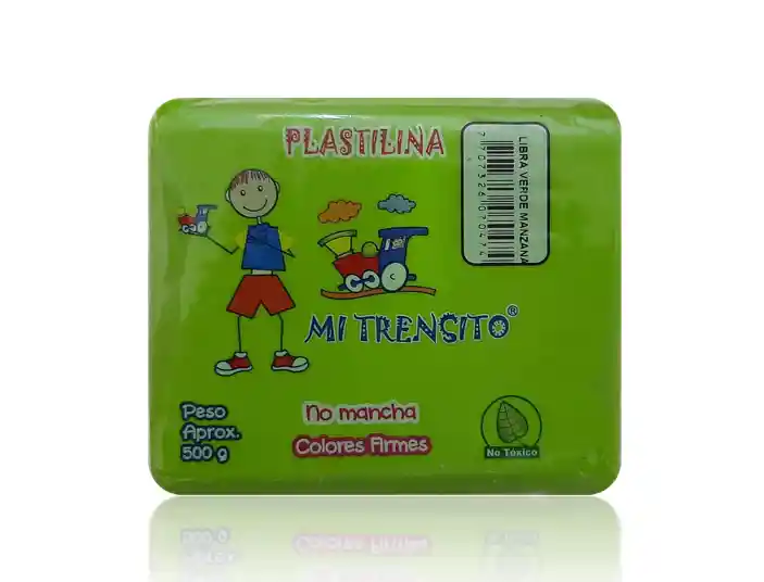 Plastilina En Barra Color Verde Claro 500 Gr Mi Trencito