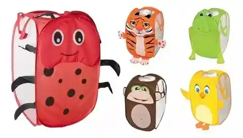 Cesto Canasto Para Ropa Sucia Juguetes Plegable Niños Niñas