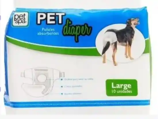 Pañal Pet Diaper L X 10 Und