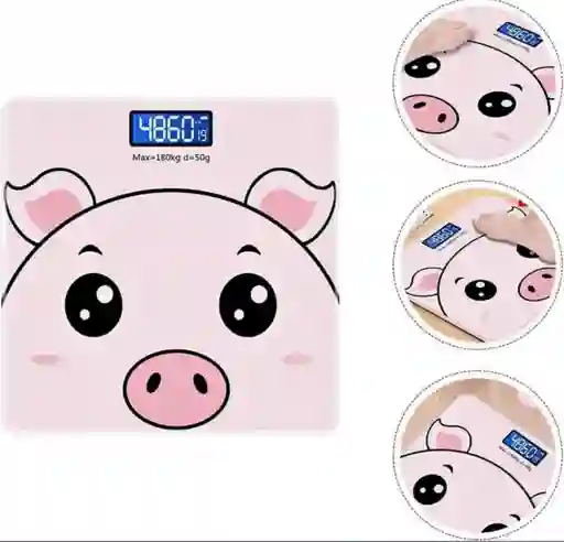 Pesa Bascula Digital Cerdito Para Niños 180 Kg