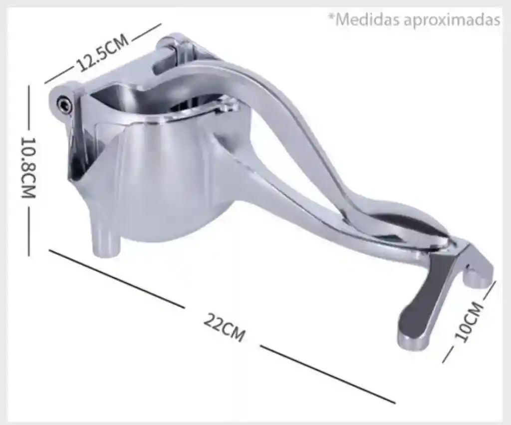 Exprimidor En Aluminio Extractor Manual De Naranjas, Mandarinas,limon, Frutas Etc