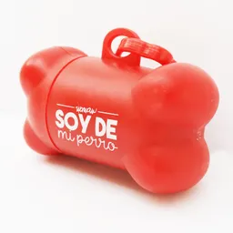 Hueso Portabolsas Rojo