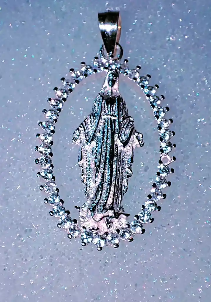 Dije En Plata 9,25 Virgen (d-35)