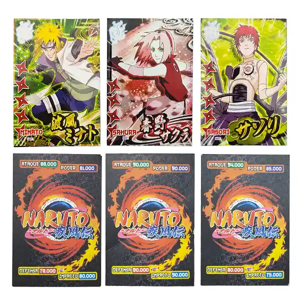 50 Sobres De Cartas Naruto Cartas Japonesas Coleccionables Intercambiables