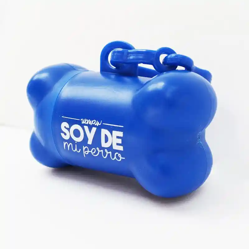 Hueso Portabolsas Azul