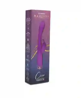 Vibrador Cleo Majestic Doble Estimulación Recargable Morado