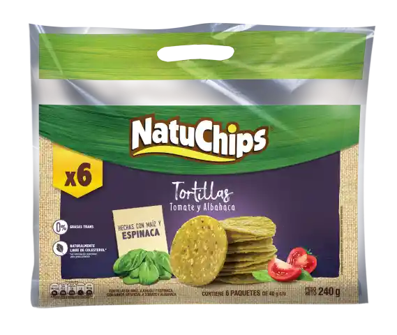 Natuchips Tortilla Espinaca Display