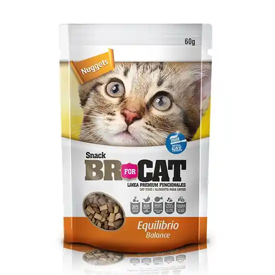 Galletas Br For Cat Nuggets Equilibrio X 60 Gr