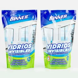 Limpia Vidrios Binner Espejo 3 En 1 Doy Pack 500 +500 Ml