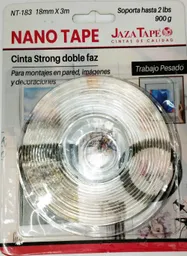 Cinta Strong Doble Faz 18mm X3m Nt-183