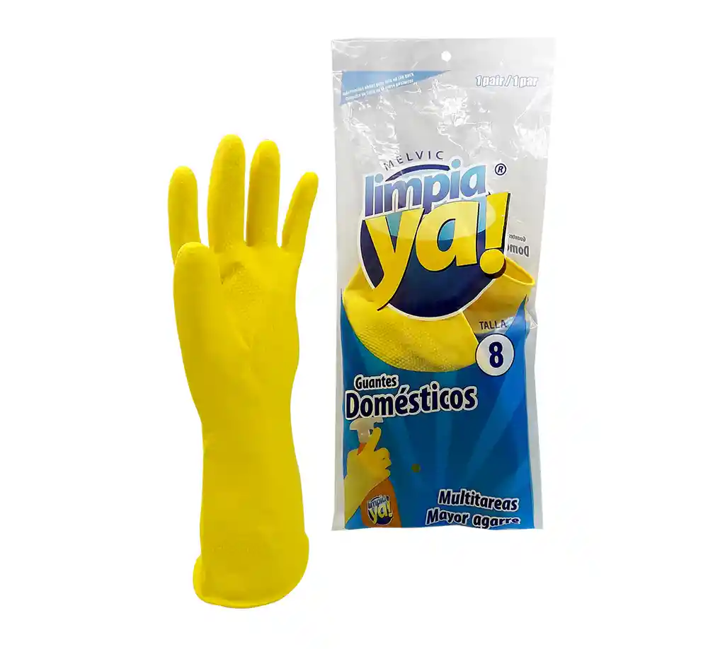 Guante Domestico Amarillo Cal15 Talla 9