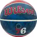 Balón De Baloncesto #7 Wilson Nba Philadelphia Competicion/azul-rojo