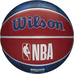 Balón De Baloncesto #7 Wilson Nba Philadelphia Competicion/azul-rojo