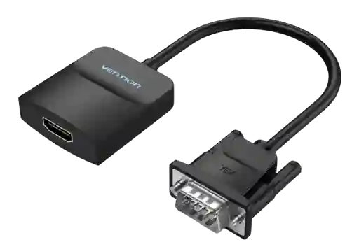 ⭐ Convertidor De Vga Macho A Hdmi Hembra, Vention 1080p, 60hz⭐