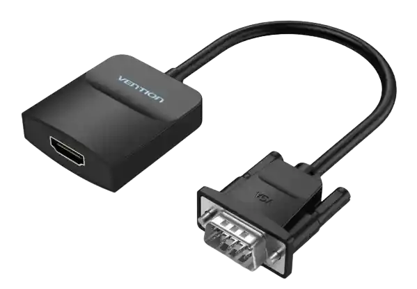 ⭐ Convertidor De Vga Macho A Hdmi Hembra, Vention 1080p, 60hz⭐