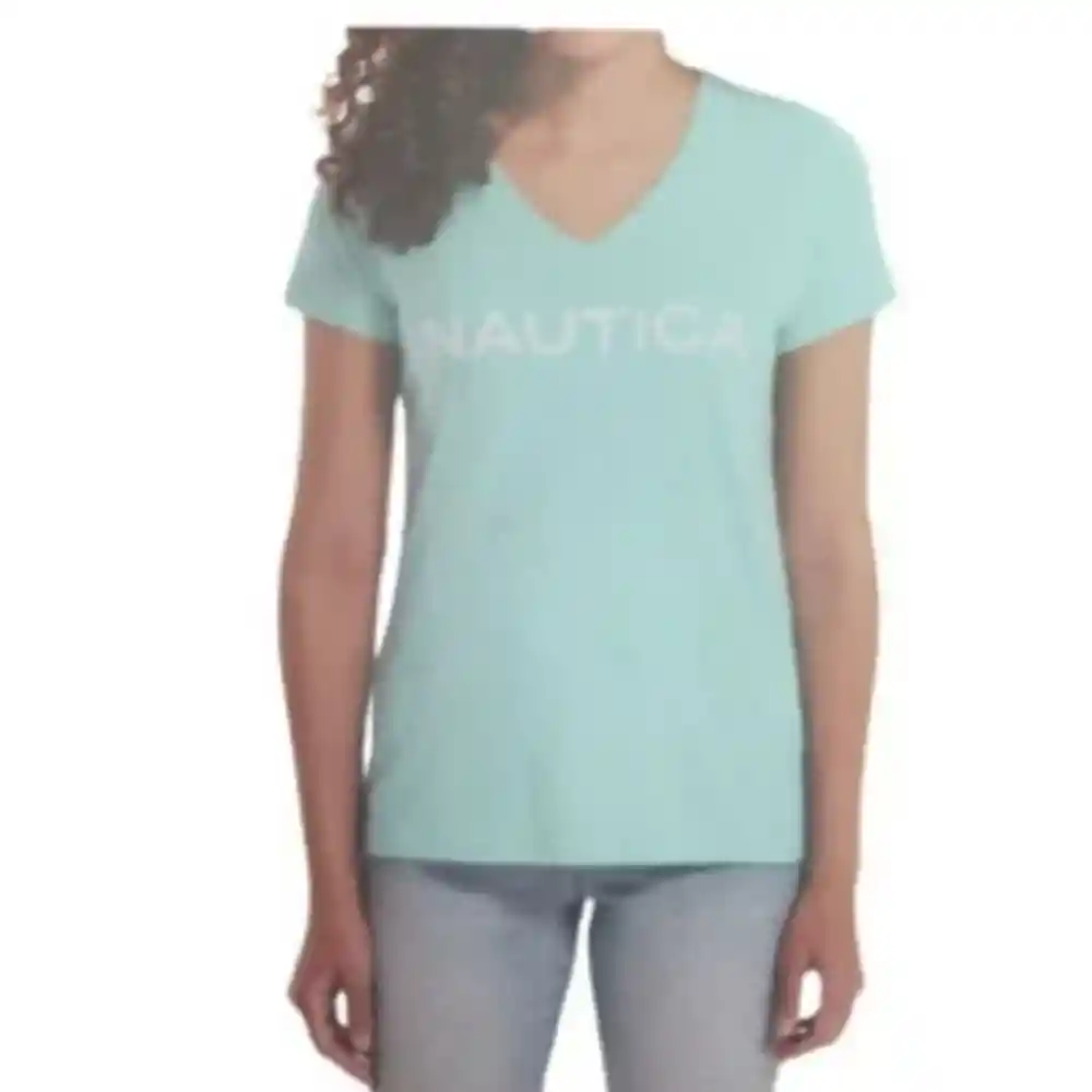 Camiseta Para Mujer Nautica Azul Talla M