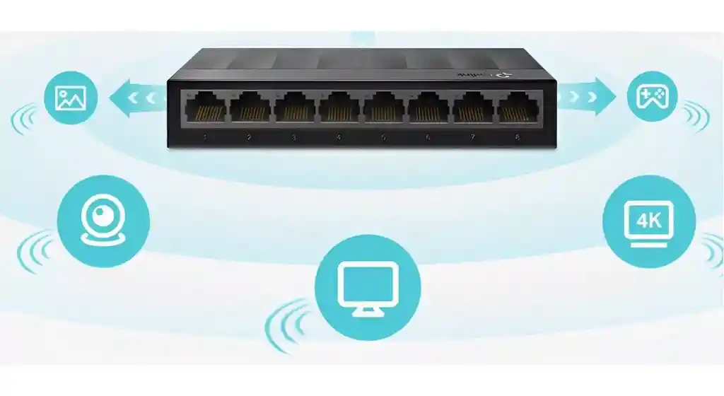 Switch De Escritorio Gigabit 8 Puertos Ls1008g Tp-link