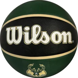 Balón De Baloncesto #7 Wilson Nba Milwaukee Bucks Competicion/verde