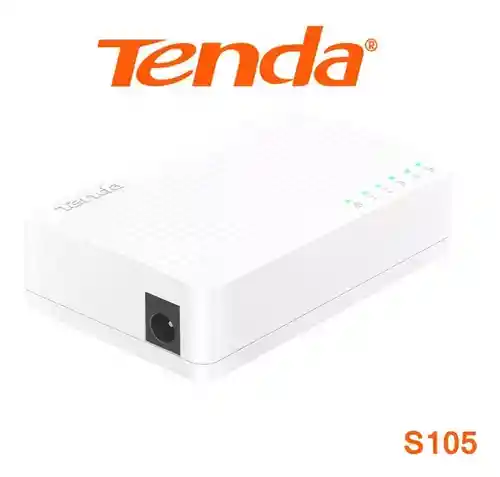 Switch De Escritorio 5 Puertos 10/100 Mbps Tenda S105