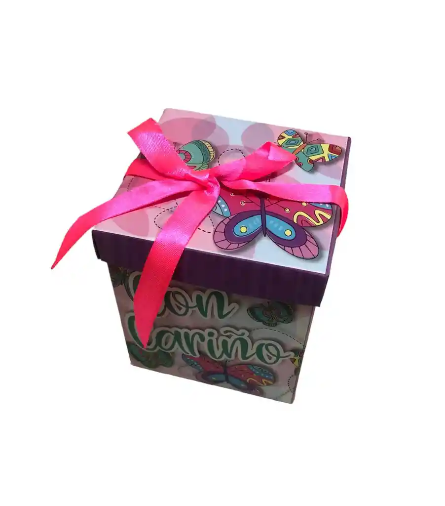 Caja De Regalo Pequeña Con Cinta Para Cerrarla De Feliz Dia/con Cariño Para Mujer Ancho 10cm X Largo 11.5cm Feliz Cumpleaños, Con Cariño, Feliz Dia, Decoracion, Caja, Cumpleaños, Amor, Amigos, Amistad, Dia, Love