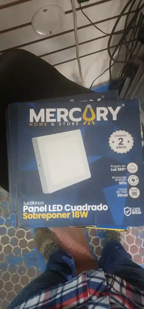 Panel Led 18w Redondo S/p Mercury