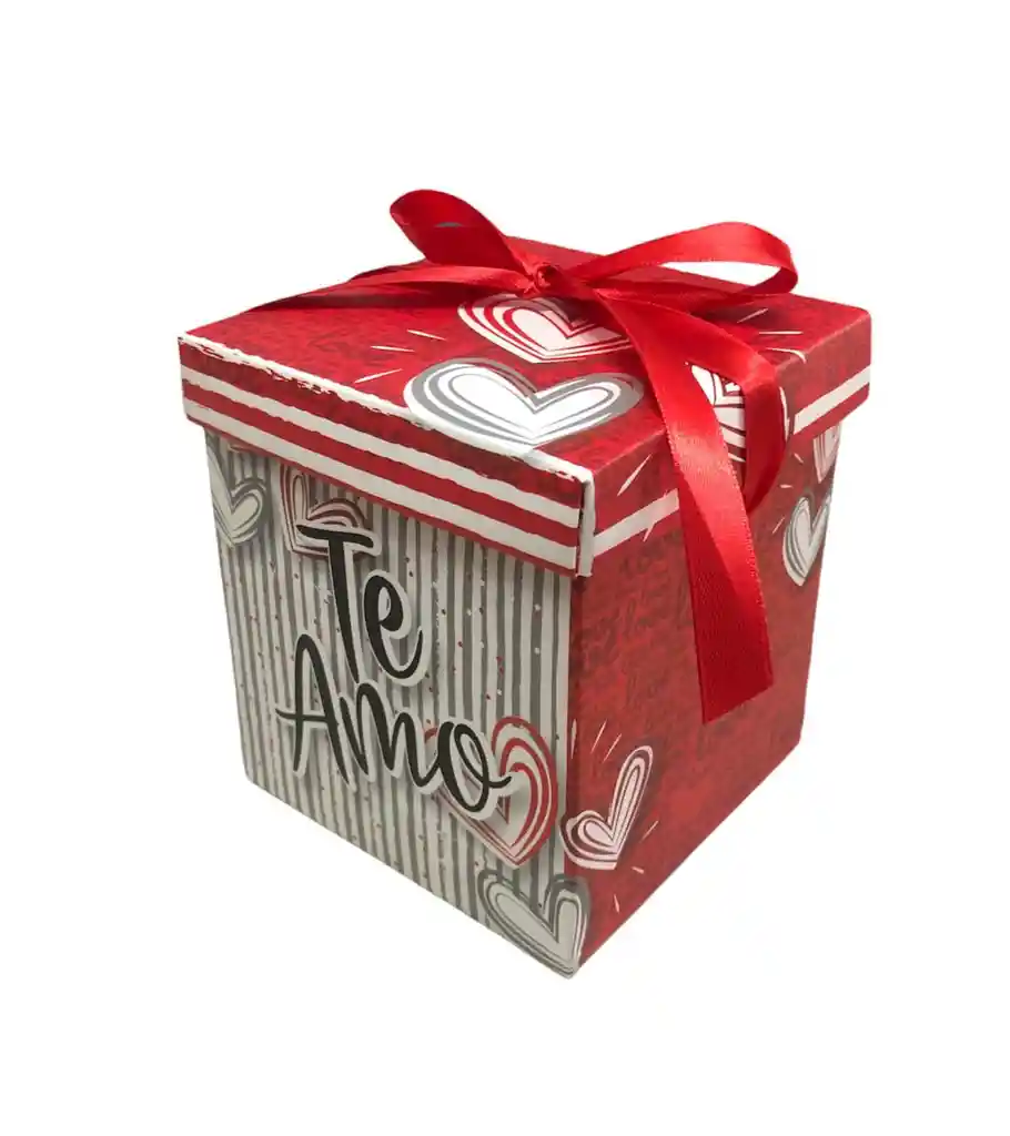 Caja De Regalo Pequeña Con Cinta Para Cerrarla De Te Amo Unisex Ancho 10cm X Largo 11.5cm Feliz Cumpleaños, Con Cariño, Feliz Dia, Decoracion, Amistad, Caja, Cumpleaños, Amor, Amigos, Dia, Love, Regalo