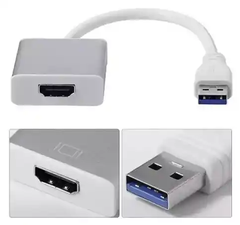 ⭐ Convertidor / Adaptador De Puerto Usb 3.0 A Hdmi 1080p⭐