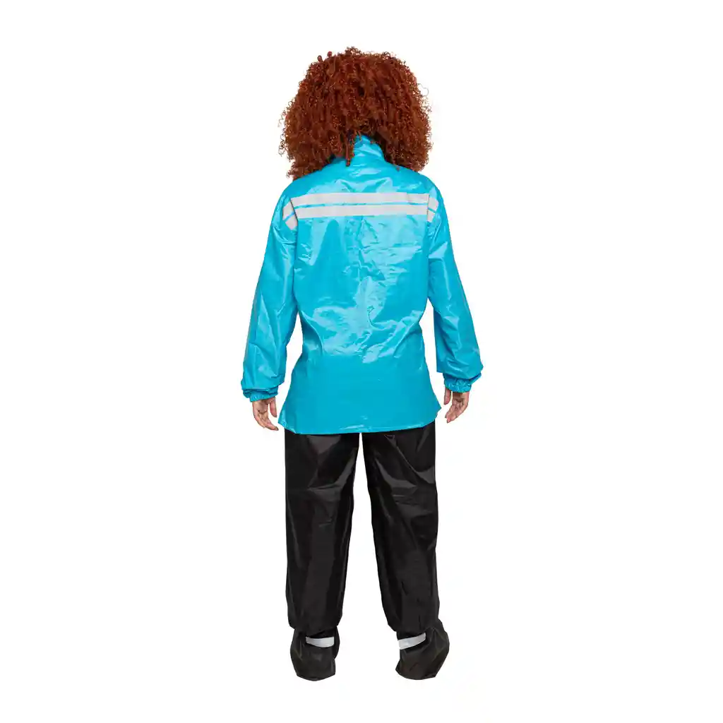 Impermeable Para Moto Textil - Adventure Pro 1 - Azul - Mujer