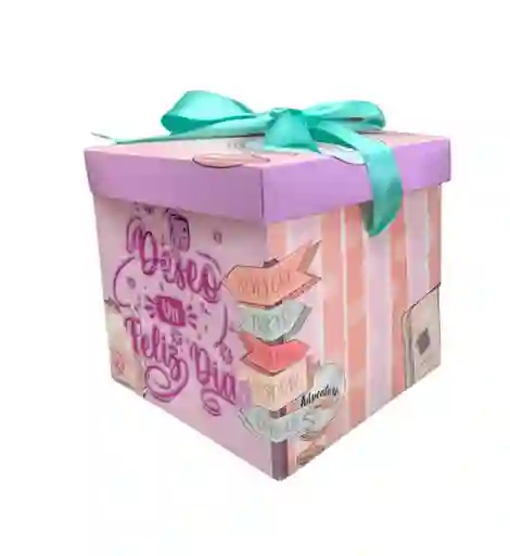 Caja De Regalo Mediana Con Cinta Para Cerrarla De Feliz Dia Para Mujer Ancho 15cm X Largo 15cm Feliz Cumpleaños, Con Cariño, Feliz Dia, Decoracion, Amistad, Caja, Cumpleaños, Amor, Amigos, Dia, Love, Regalo