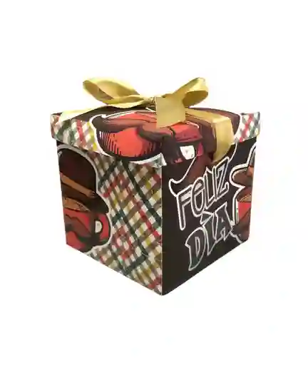 Caja De Regalo Mediana Con Cinta Para Cerrarla De Feliz Dia Para Hombre Ancho 15cm X Largo 15cm Feliz Cumpleaños, Con Cariño, Feliz Dia, Decoracion, Amistad, Caja, Cumpleaños, Amor, Amigos, Dia, Love, Regalo