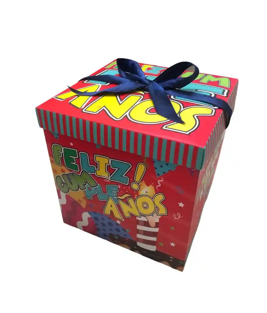 Caja De Regalo Grande Con Cinta Para Cerrarla De Feliz Cumpleaños Unisex Ancho 22cm X Largo 22cm Feliz Cumpleaños, Con Cariño, Feliz Dia, Decoracion, Amistad, Caja, Cumpleaños, Amor, Amigos, Dia, Love, Regalo