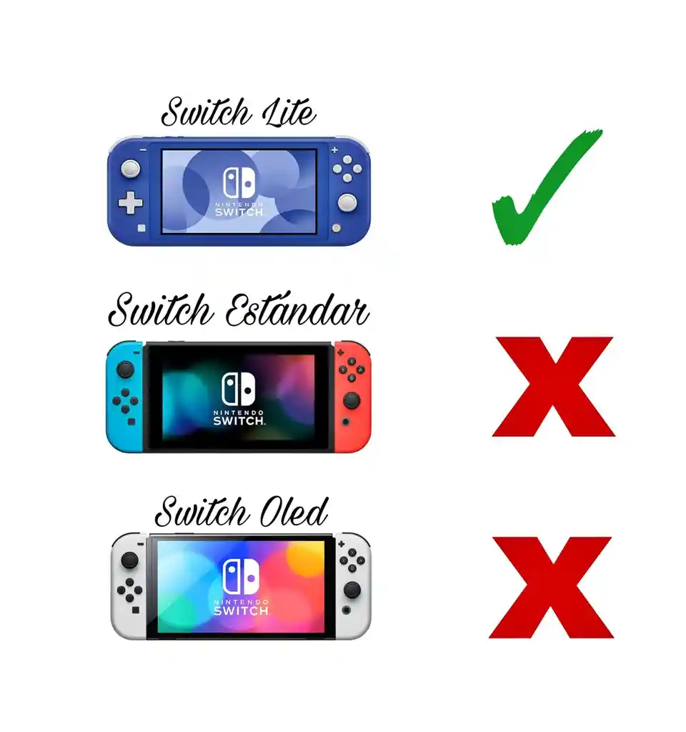 Protector Rigido De Spiderman + Vidrio Protector + 2 Grips Compatible Con Switch Lite