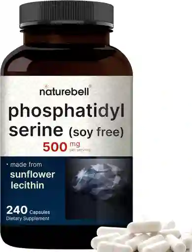 Fosfatidilserina Phosphatidyl Serine Naturebell Ultra No Otro Pics Gluten Free Dairy Free 500 Mg 240 Capsulas